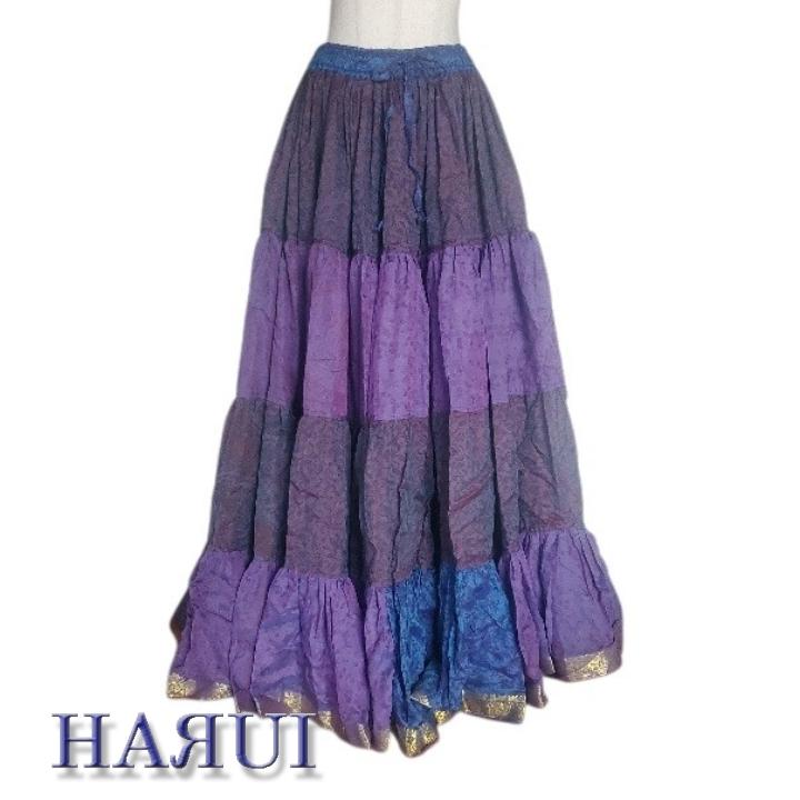 新入荷 インド製 シルク ジプシー スカート 25ヤード ベリーダンス