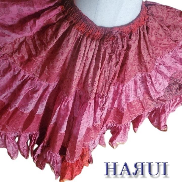 新入荷 インド製 ジプシースカート 25 30ヤード ベリーダンス シルク