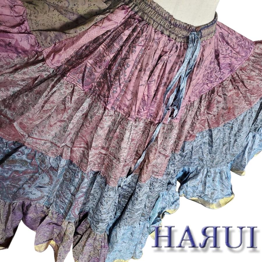 新入荷 インド製 ベリーダンス 29ヤード シルク ジプシー