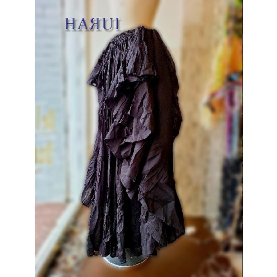 インド製 25ヤード コットン ジプシー スカート 黒 : Costume