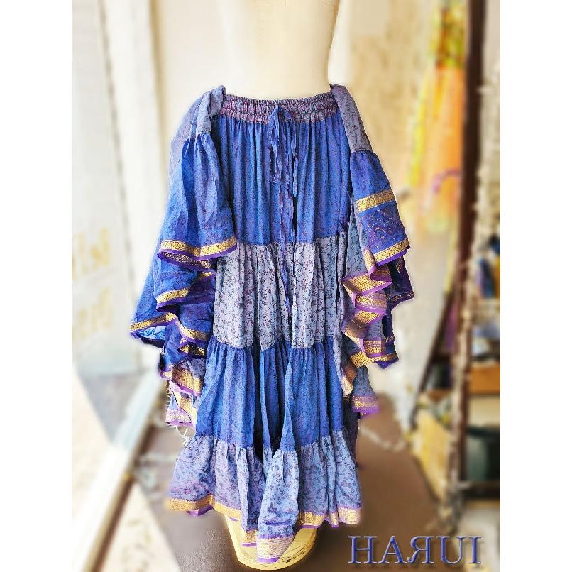 新入荷 ベリーダンス ジプシー スカート 25ヤード インド 花柄 新入荷 ベリーダンス ジプシー スカート 25ヤード インド 花柄