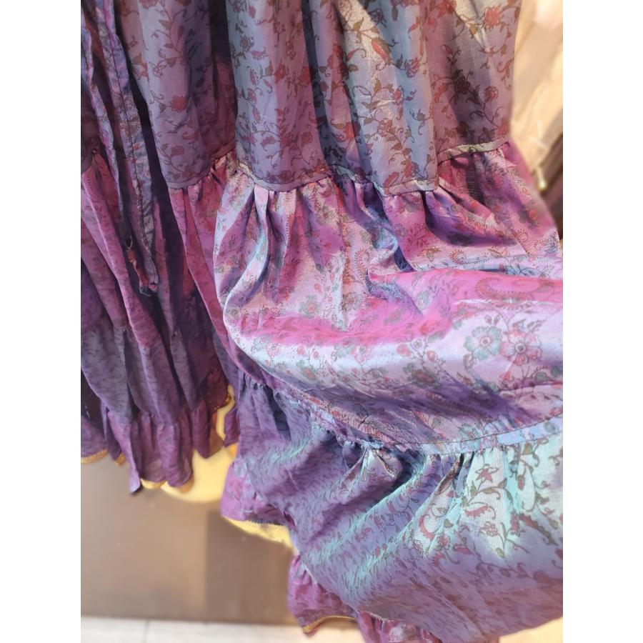 準備中 新入荷 ベリーダンス ジプシー スカート 25ヤード インド製 青