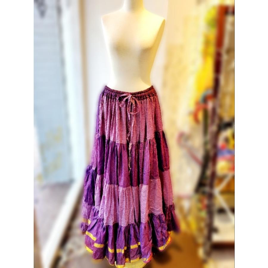 新入荷 ベリーダンス ジプシー スカート 25ヤード インド製 花柄