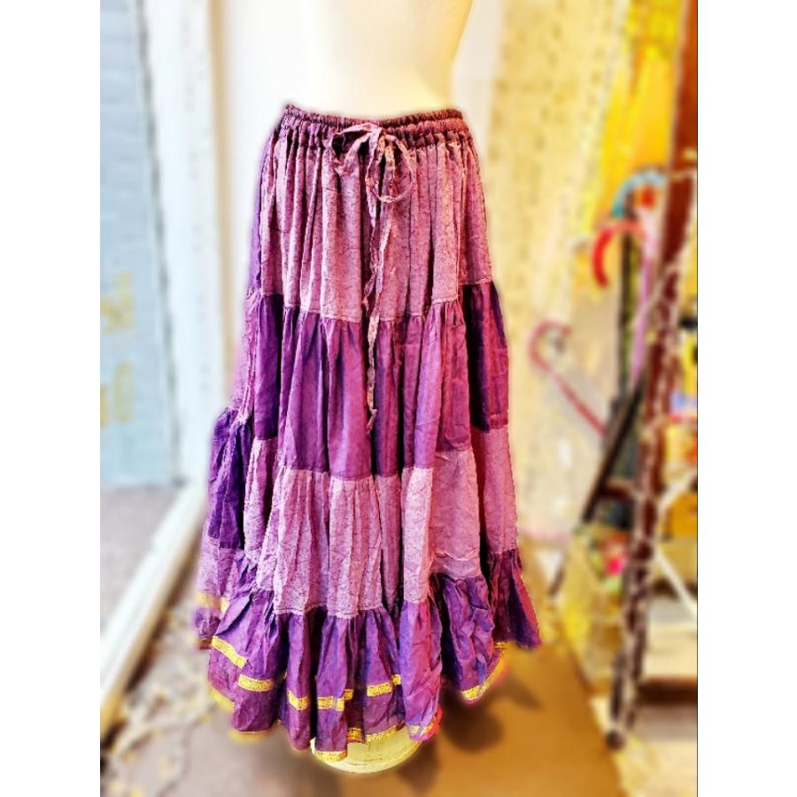 新入荷 ベリーダンス ジプシー スカート 25ヤード インド製 花柄