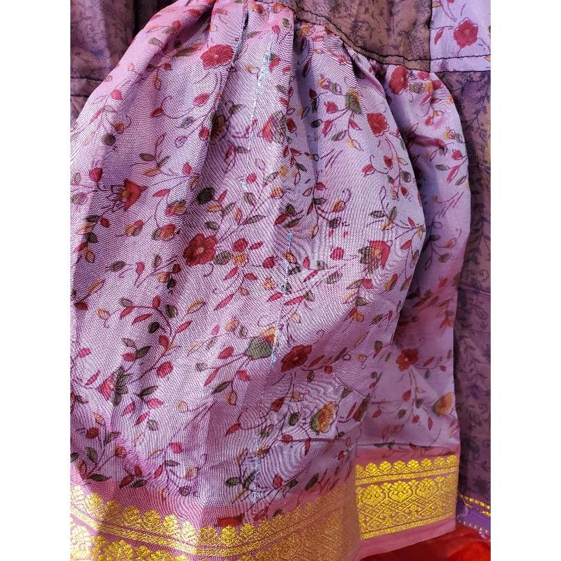 ベリーダンス　ダンス　ジプシースカート　インド製　ロングスカート　紫　パープル 準備中 新入荷 ベリーダンス ジプシー スカート 25ヤード インド