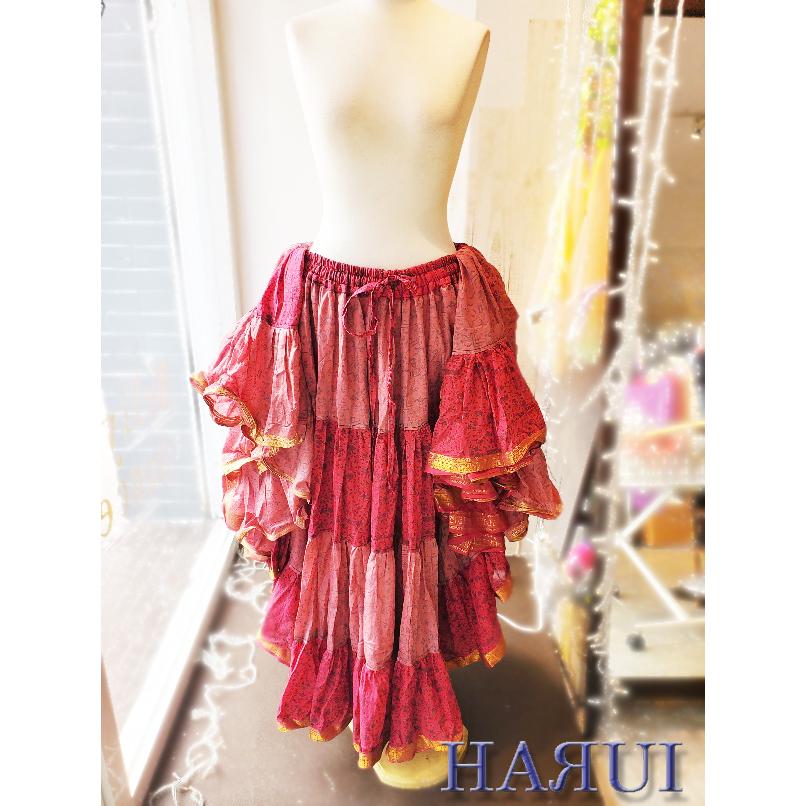 新入荷 ベリーダンス ジプシー スカート 25ヤード インド製 柄