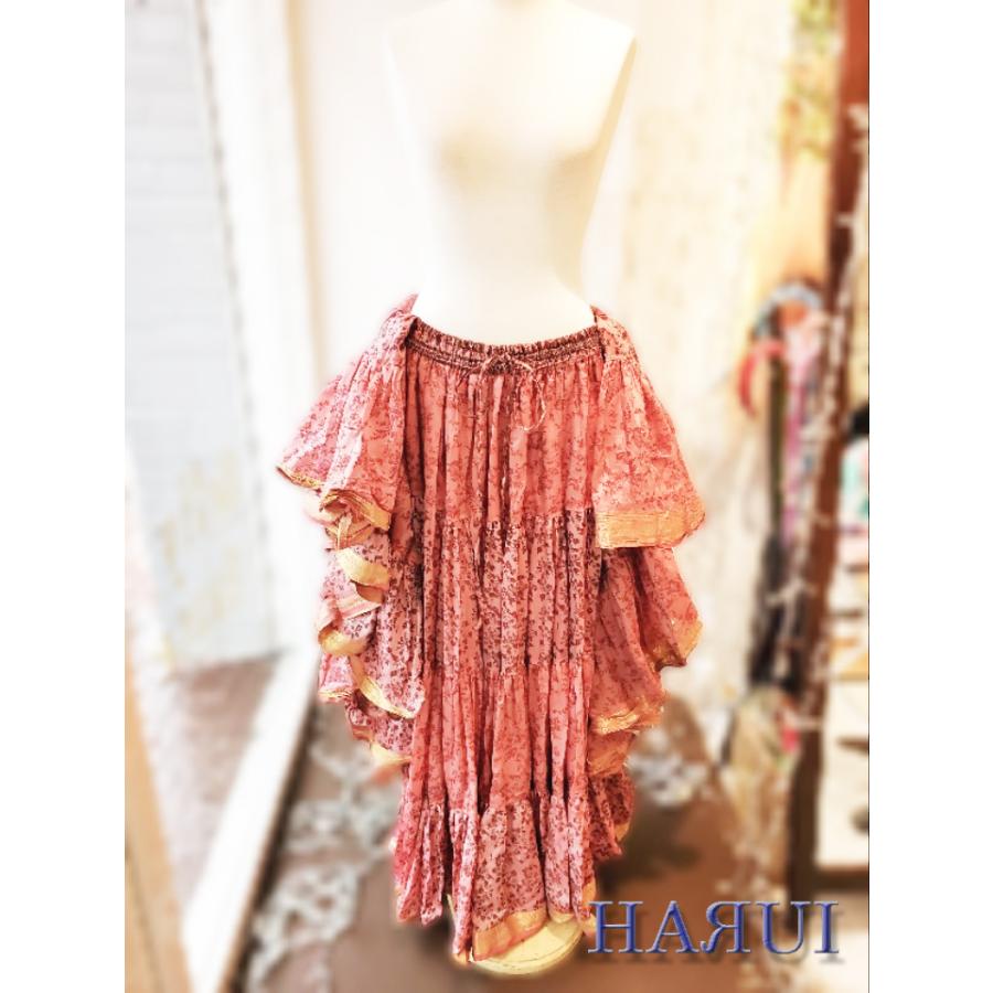 新入荷 ベリーダンス ジプシー スカート 25ヤード インド製 花柄