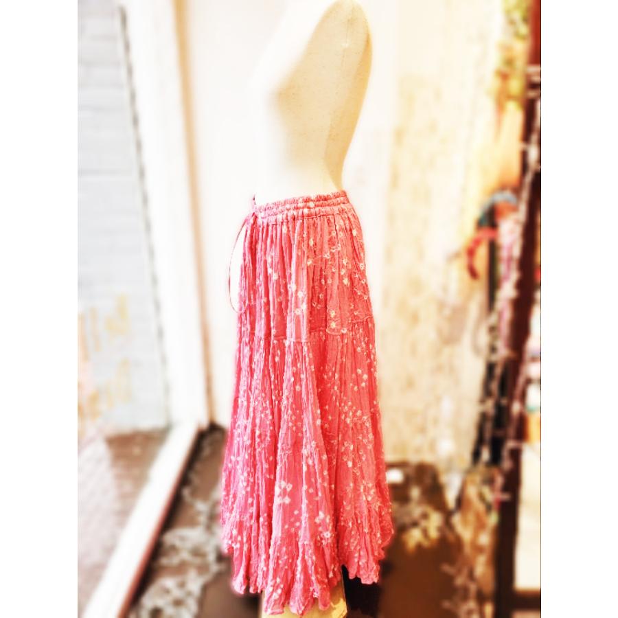 25ヤード ジプシースカート（ピンク）丈 約95 【丈詰め無料】 25ヤード ジプシースカート（ピンク）丈 約95 【丈詰め無料】 25
