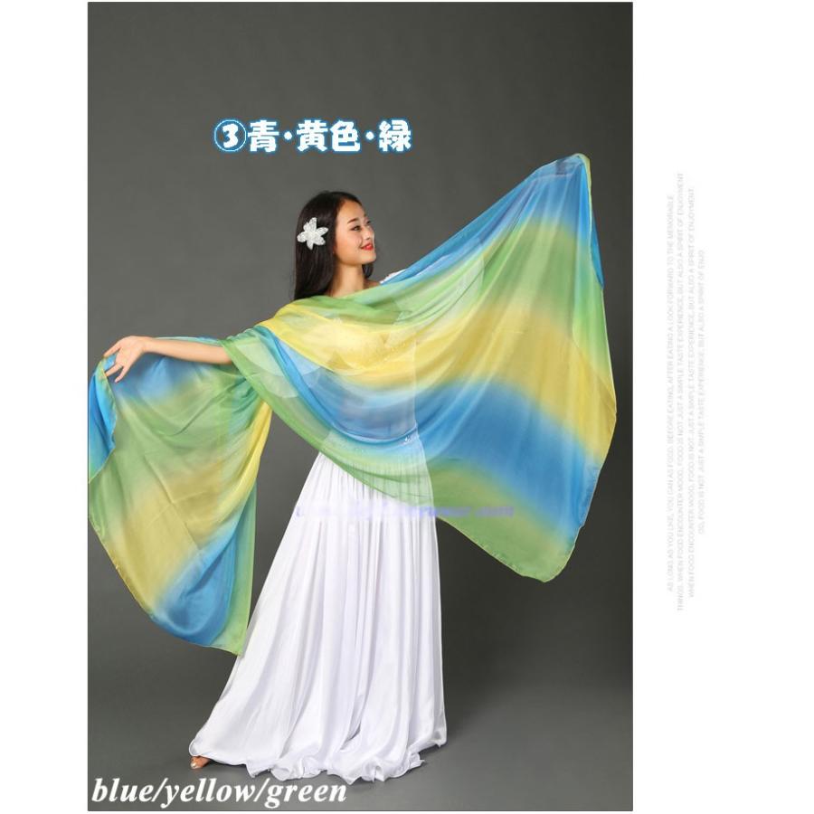 ベリーダンス シフォン ベール グラデーション 軽量 220×120 |  | 03