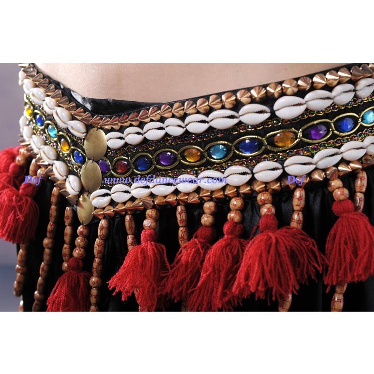 トライバル衣装 ブラ＋ベルト＋パンツ 3点セット 黒 : Costume Shop