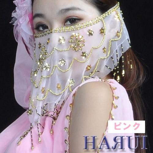 再入荷 ベリーダンス フェイスベール A 13色 : Costume Shop