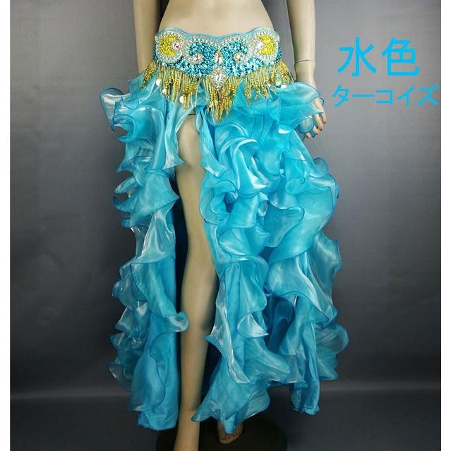 ベリー ダンス 縦フリル 豪華 衣装 スカート 8色 : Costume Shop ベリー ダンス 縦フリル 豪華 衣装 スカート 8色 : Costume Shop