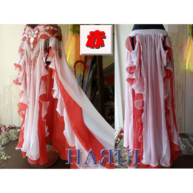 縦フリル 2カラー 重ね スカート ベリー ダンス 7色 : Costume Shop