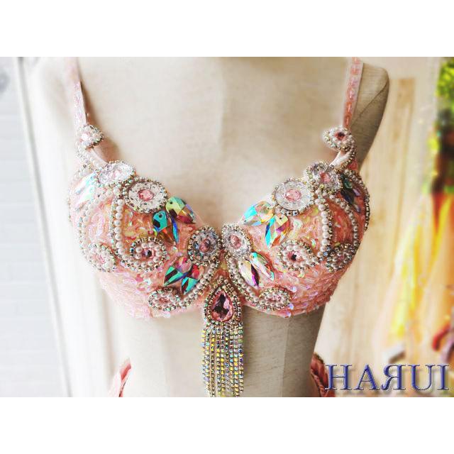 エジプト製 ブラベルト ピンク エジプト製ブラ＆ベルトセット☆レッドビーズフェスタ☆ - Amira