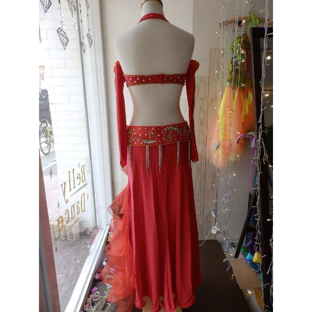 傷有り】 ベリーダンス 衣装 ブラ ベルト スカート アーム 5点セット