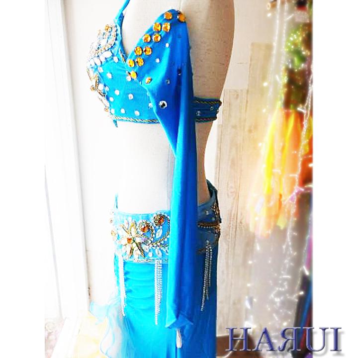 ベリーダンス 衣装 ブラ スカート アーム ベリーダンス衣装 2カラー ブラ スカート アーム3点セット CCZWYC082