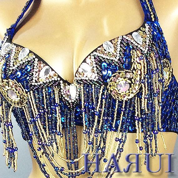 ベリーダンス 衣装 ブラ ベルト セット ブルー |  | 02