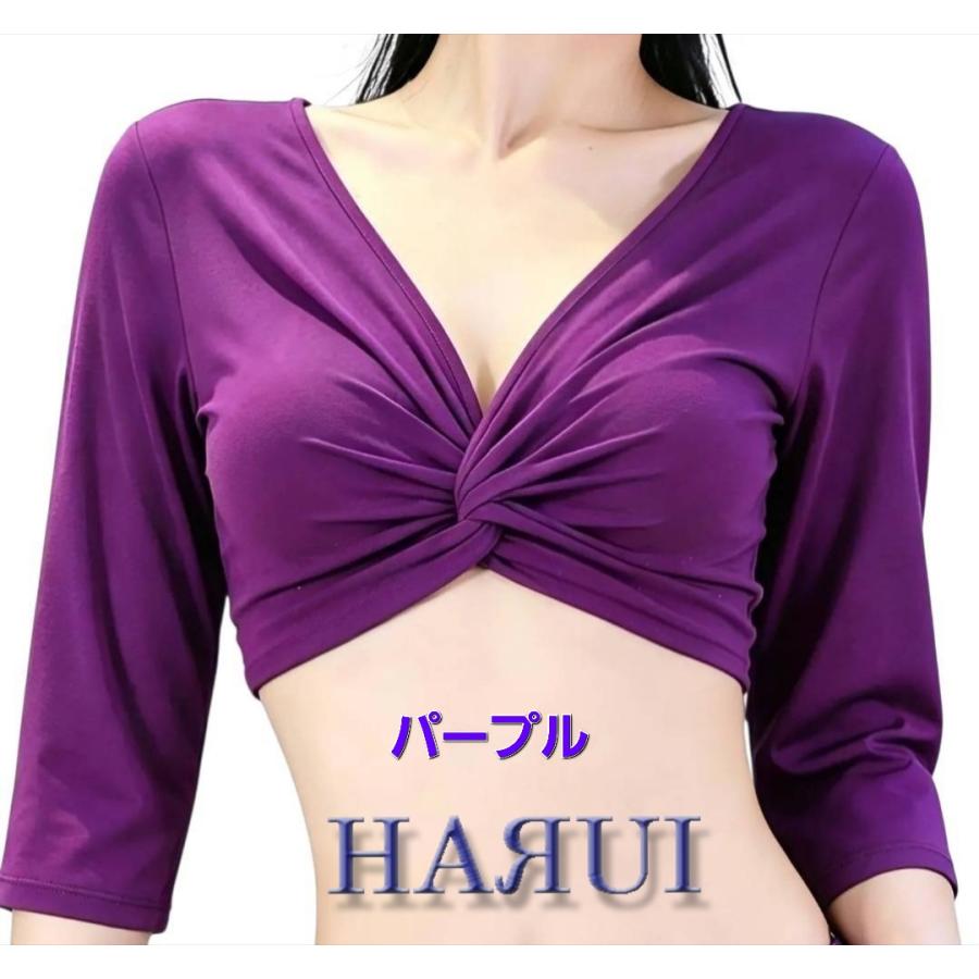 新入荷 ベリーダンス トップス 7分袖 レッスン チョリ 9色 |  | 05