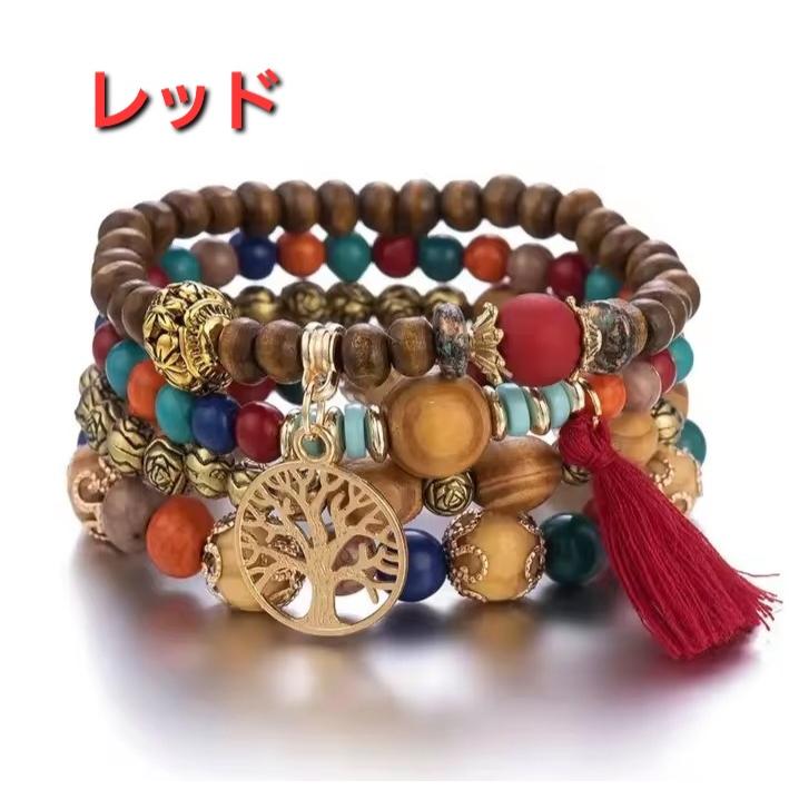 新入荷 木製ビーズ ブレスレット ベリーダンス ジプシー イベント |  | 01