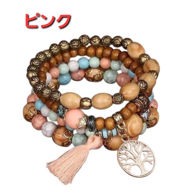 新入荷 木製ビーズ ブレスレット ベリーダンス ジプシー イベント |  | 07