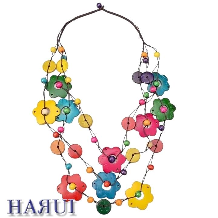 新入荷 木製 ウッドビーズ アクセサリー 花飾り ベリーダンス ジプシー ボヘミアン ココナッツシェル |  | 01