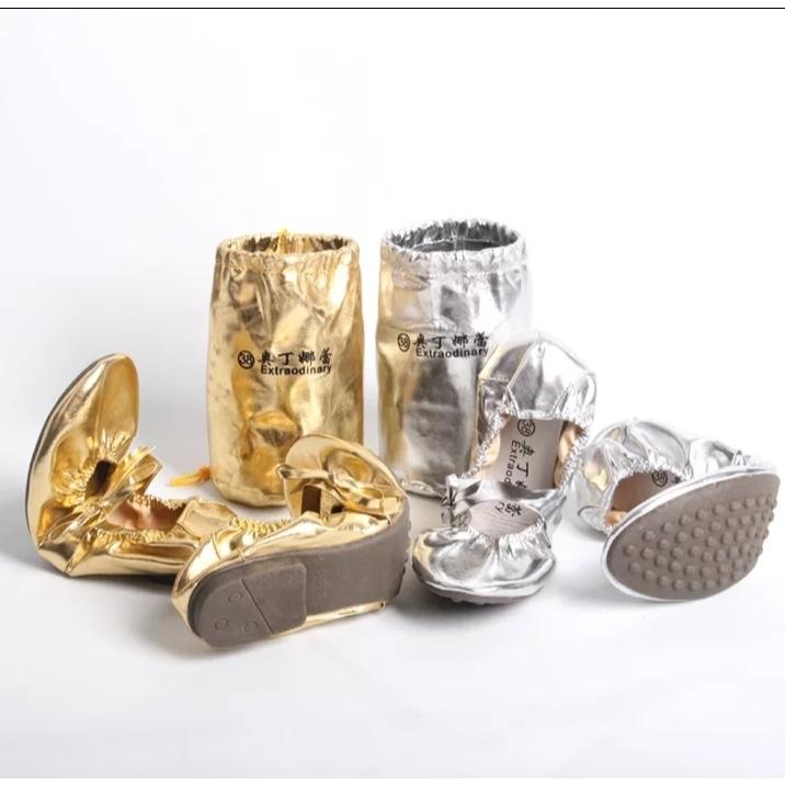 訳あり 室外対応 ダンスシューズ 金・銀 | 