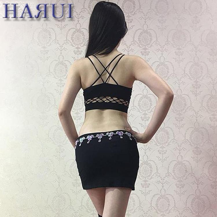 ダンス スポーツ用 アンダークロス ブラ トップ 黒 白 : Costume Shop