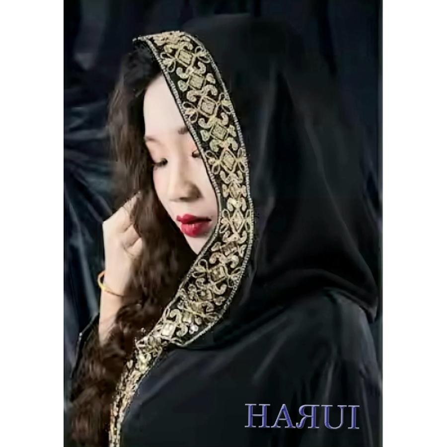 新入荷 ベリーダンス ガラベーヤ 黒 2種 控え 移動 : Costume Shop
