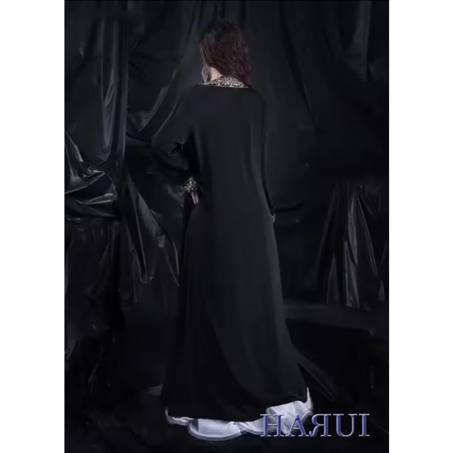 新入荷 ベリーダンス ガラベーヤ 黒 2種 控え 移動 : Costume Shop
