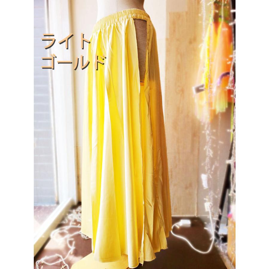 ベリーダンス サテン 軽量 フレアースカート 全16色 : Costume Shop