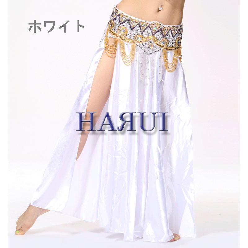 ベリーダンス サテン 軽量 フレアースカート 全16色 : Costume Shop