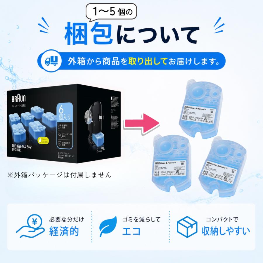 BRAUN（ブラウン） 洗浄液 4個セット ccr6 アルコール洗浄液