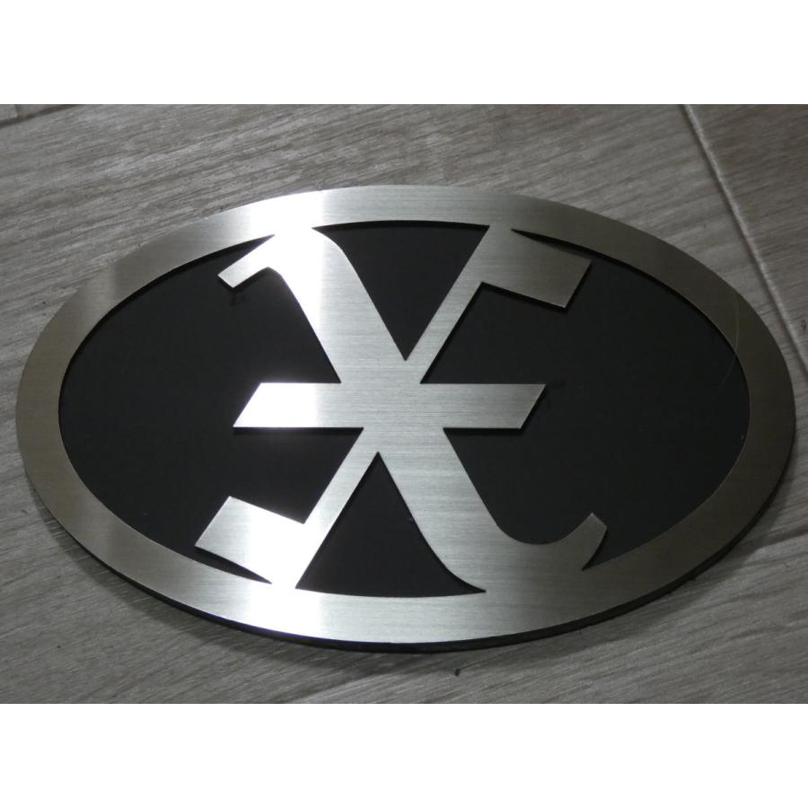 ダイハツイニシャルエンブレム【X】カスタム カスタマイズ カー用品