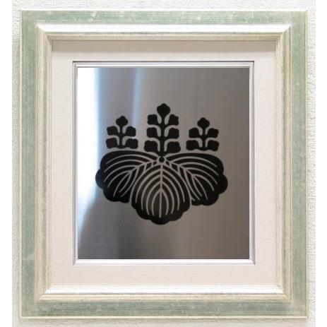 家紋 家紋額 丸に剣片喰 最高級ステンレス板 家紋シール貼 家紋額入り 家紋グッズ 家紋一覧画像 苗字 名字 家紋 家紋額 家紋グッズ 家紋 K15 A 003 春川工芸 通販 Yahoo ショッピング