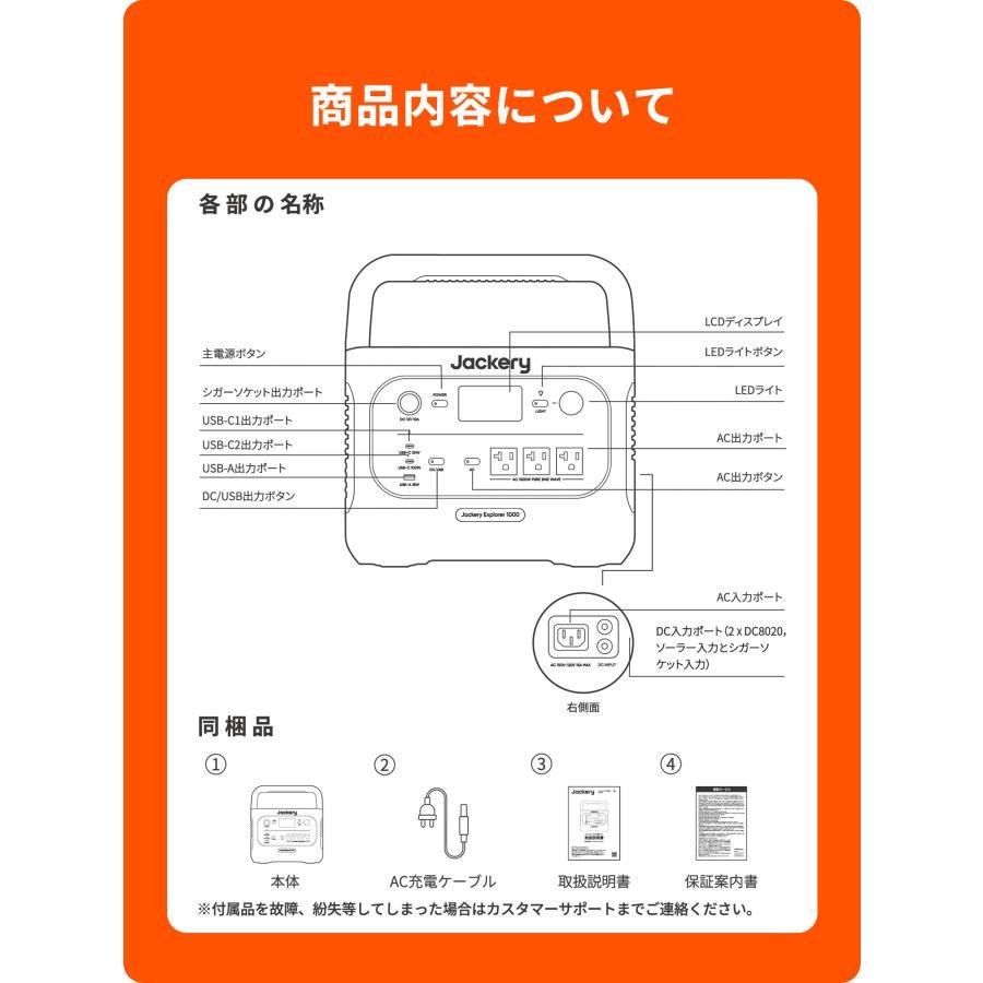 Jackery ポータブル電源 1000 New JE-1000D Solarsaga 100 JS Jackery ポータブル電源 1000 New JE-1000D Solarsaga 100 JS