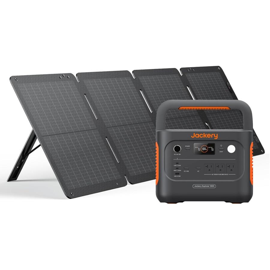 Jackery ジャクリ ポータブル電源 1000 New 100 Air 100W ソーラー 