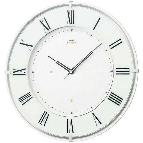 【未使用】SEIKO セイコー EMBLEM HS542W 掛け時計 壁掛け SEIKO EMBLEM(セイコー エンブレム) 掛け時計／壁掛け時計 HS542W