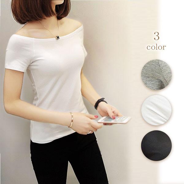 トップス オフショルダー Tシャツ カットソー 半袖 シャツ レディース Ali1068 はるもけあヤフー店 通販 Yahoo ショッピング