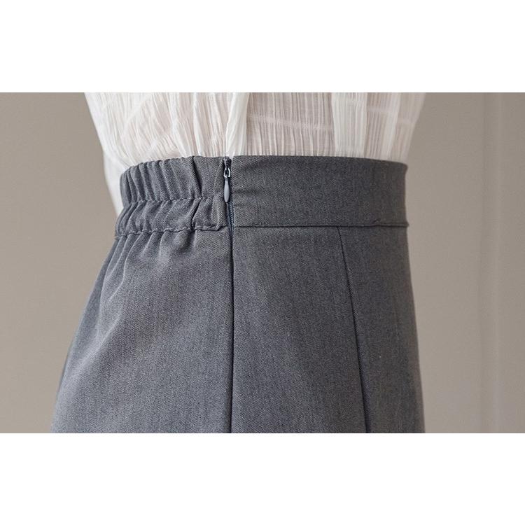 ボトムス ミディ丈 スカート フロント スプリット レディース