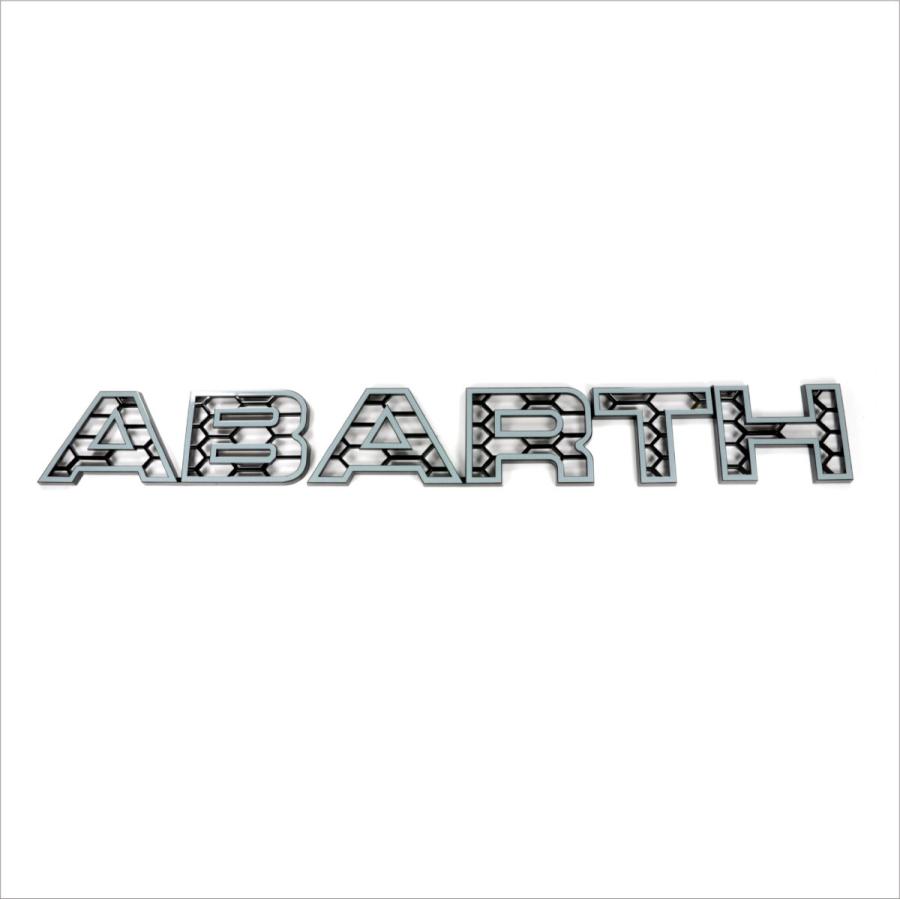 【アバルト ABARTH ロゴ】イブデザイン アバルト 695/595 シリーズ４以降 専用 フロントグリル デコレーションキット ロゴインパクト2 LIA-GR2(グレー）｜haruonlinestore2｜02