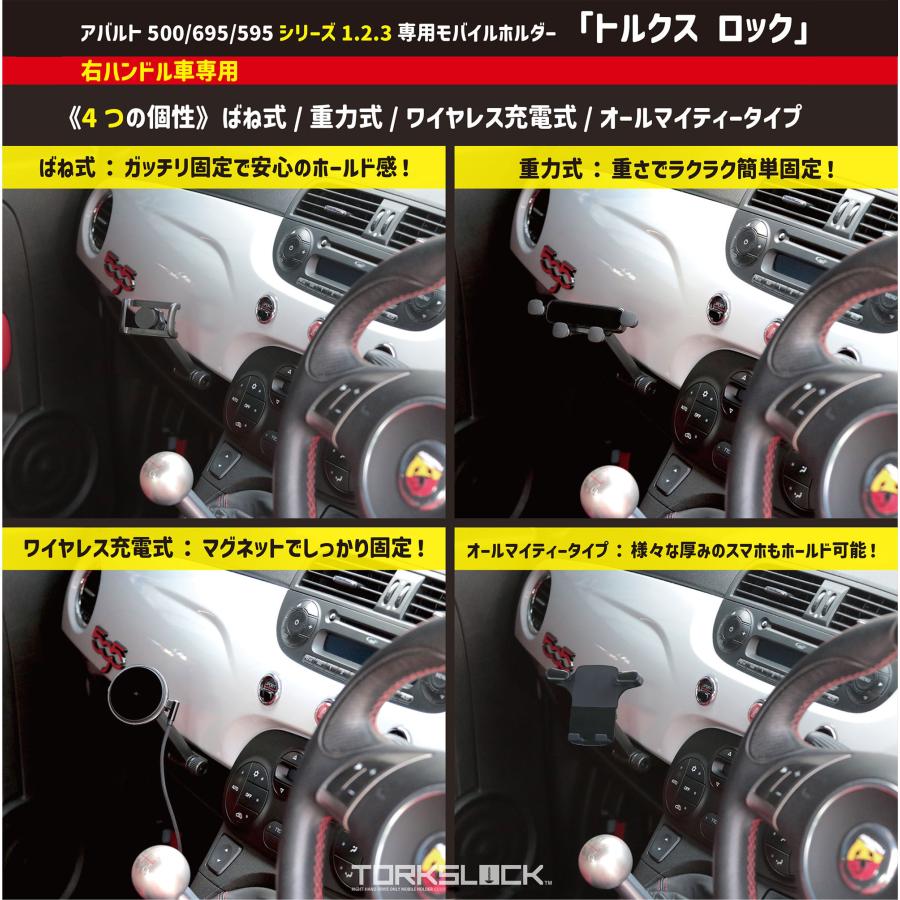 イブデザイン オリジナル商品】アバルト500/695/595 シリーズ1〜3 右