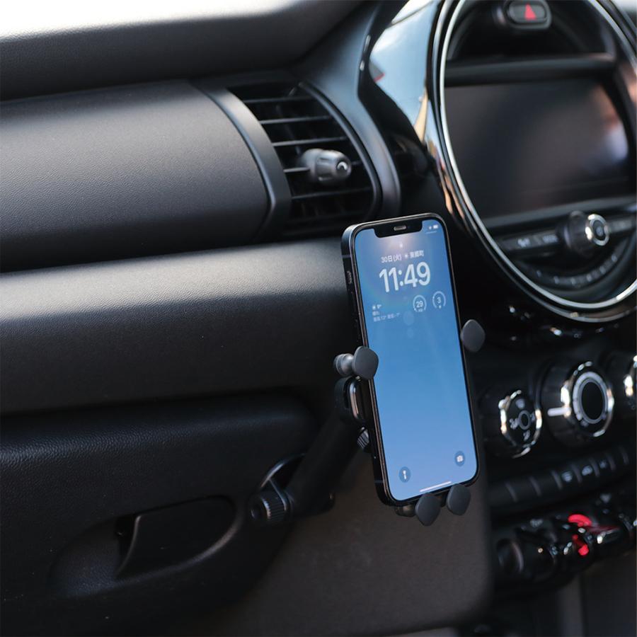 BMW MINI F55/F56/F57 右ハンドル車専用 重力式モバイルホルダーセット