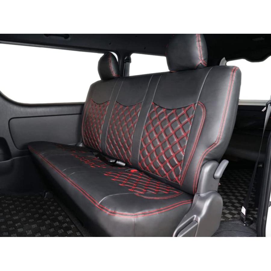 即日発送即日発送フロント・セカンド用 シートカバー （レッドステッチ