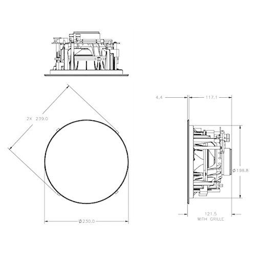 JBL 天井埋め込み型スピーカー（1台） Studio 2 6IC 