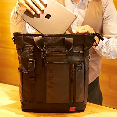 [ノーマディック] トートバッグ 3wayトート ビジネスバッグ 肩掛け 軽量 通勤 通学 雨天対応 PC対応 TN-53 メンズ 黒 TN