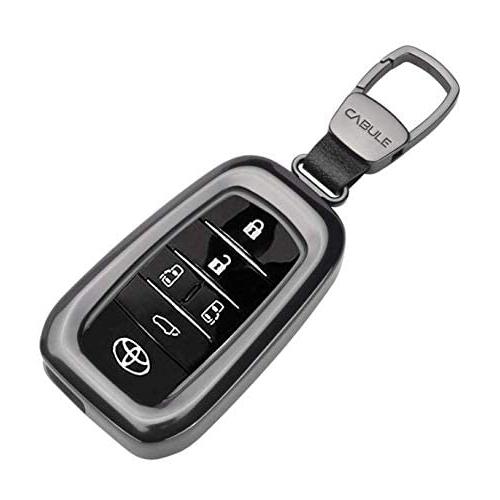 トヨタ ヴェルファイア/アルファード30系専用設計キーカバー キーケースアルミ合金製 キーガード 3色選択可能 (ブラック) [並行輸入品]