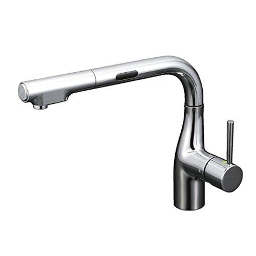 新品未使用正規品KVK キッチン用シングルレバー式シャワー付混合栓(L型