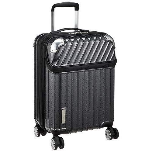 [トラベリスト] スーツケース ジッパー トップオープン モーメント 機内持ち込み可 35L 54 cm 3.4kg ブラックカーボン 