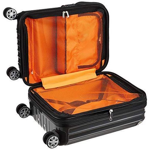 [トラベリスト] スーツケース ジッパー トップオープン モーメント 機内持ち込み可 35L 54 cm 3.4kg ブラックカーボン 