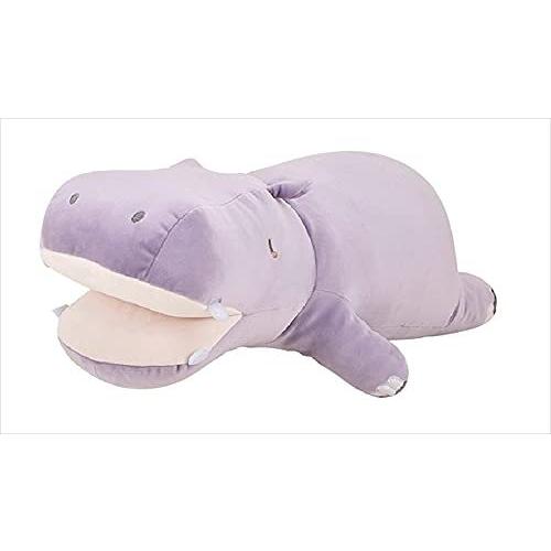 りぶはあと 抱き枕 プレミアムねむねむアニマルズ かむかむズ カバのヒッポ BIGサイズ (全長約100cm) ギフト袋付き ふわふわ もちもち 78108-71 かむかむズ プレミアムねむねむアニマルズ 口の中に手が入る